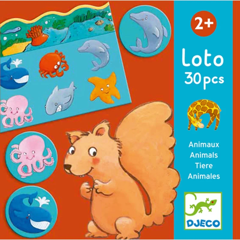 Djeco Lernspiel Lotto Tier