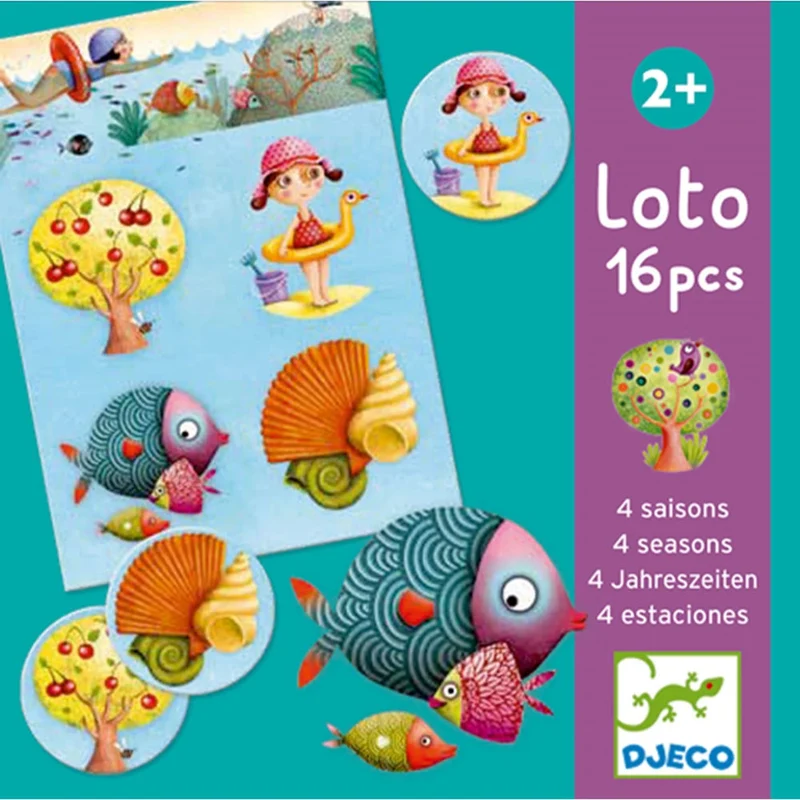 Djeco Lernspiel Lotto 4 Jahreszeiten