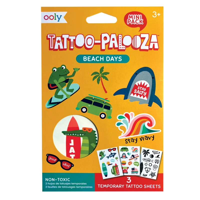 Waschbare Minitattoos – Strand