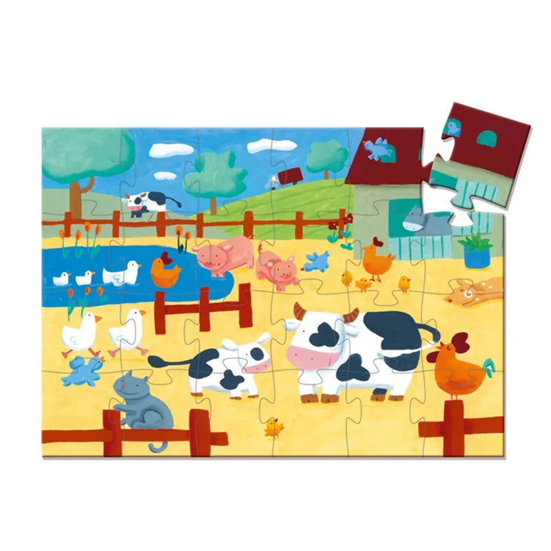 Djeko - Puzzle Die Kühe auf dem Bauernhof 24 Teile