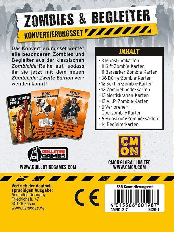 Zombicide 2. Edition: Zombies & Begleiter (Konvertierungsset)