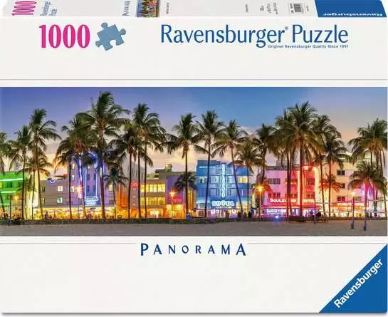 Ravensburger A Night Glow on Ocean Drive (1000pcs) (PANORAMIC)