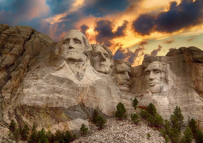 63817 Hintergründe - Mount Rushmore Nationaldenkmal Puzzle