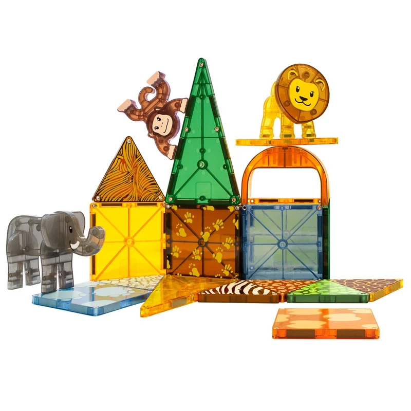 Magnetbausteine – Safari-Tiere 25 Teile