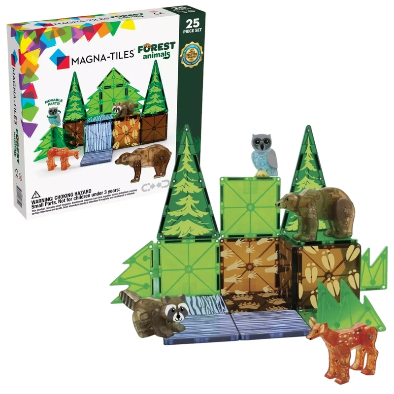 Magnetbausteine – Waldtiere 25 Teile