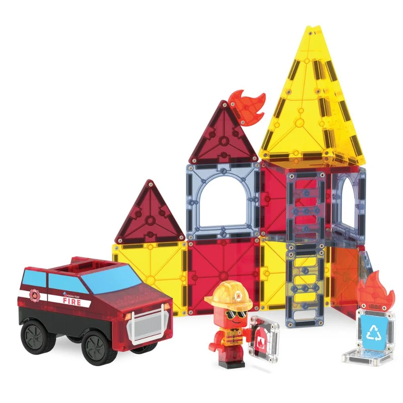 Magnetklötze – Feuerwehr, 27 Teile