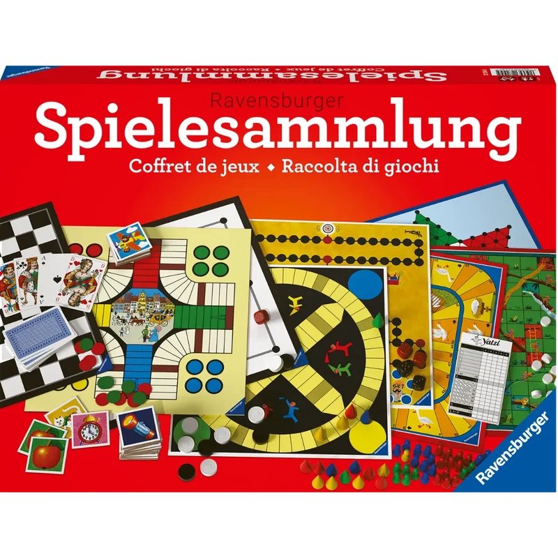 Ravensburger - Familienspiele d - f - i, ab 6 J., 2 - 4 Spieler, Spielesammlung