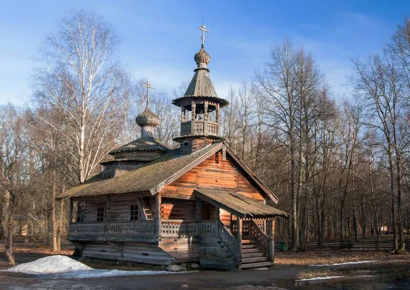 62081 Gebäude - Holzkirche Puzzle