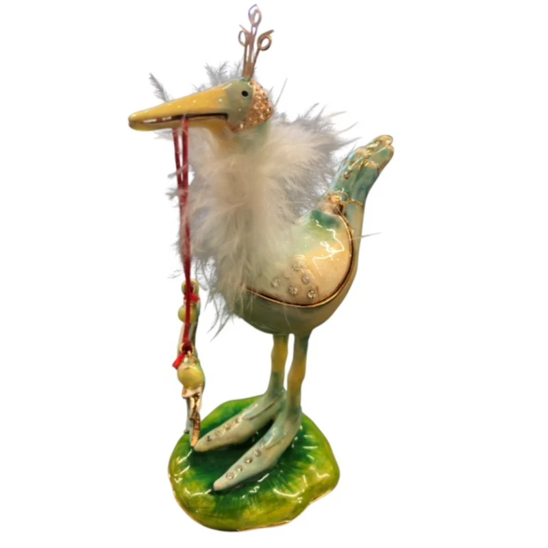 Krinkles - Juwelen - und Pillendose Storch
