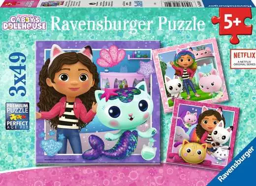 Ravensburger Gabby's Dollhouse - It's Meow Time! (3x49pcs)