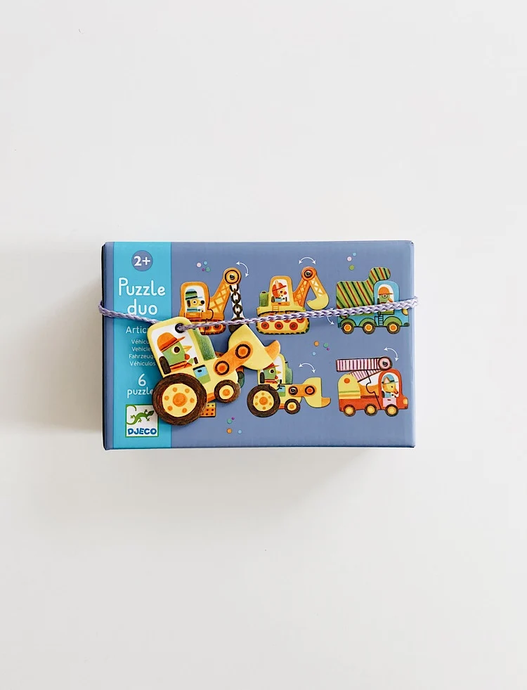 Bewegliches Puzzle Duo für die Kleinsten – Fahrzeuge