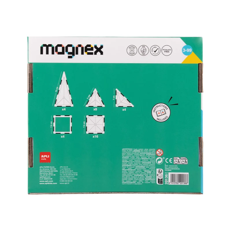 Magnex Apli Kids Magnetbausteine - 36 Teile