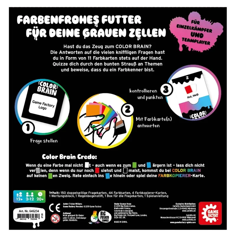 Das Kartenquiz - Color Brain (d)