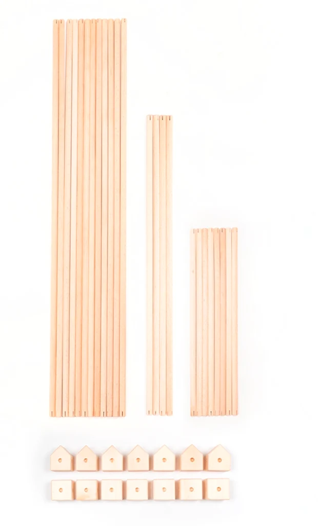 Große Holzbausteine Maxi Kernel Arbaro – 44 Stk.