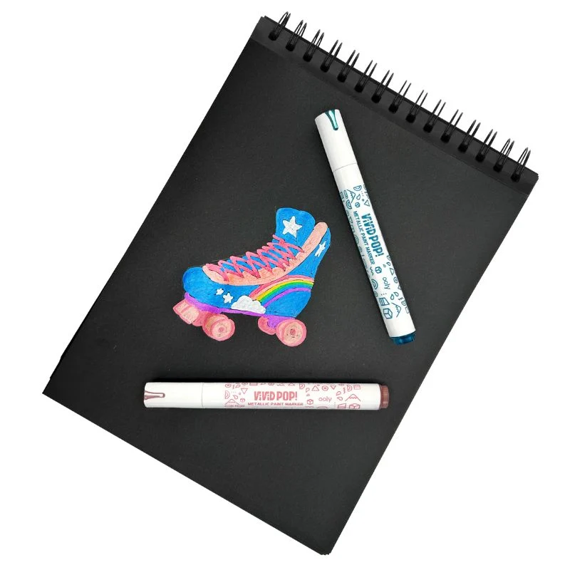 Metallic-Acrylmarker – kräftige Farben – Vivid Pop, 8er-Set