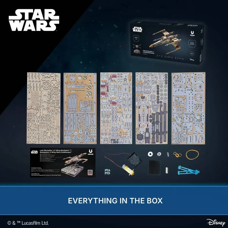 UGEARS 70269 - Model Luke Skywalker's™ X - Wing Starfighter™ - 3D Holzbausätze