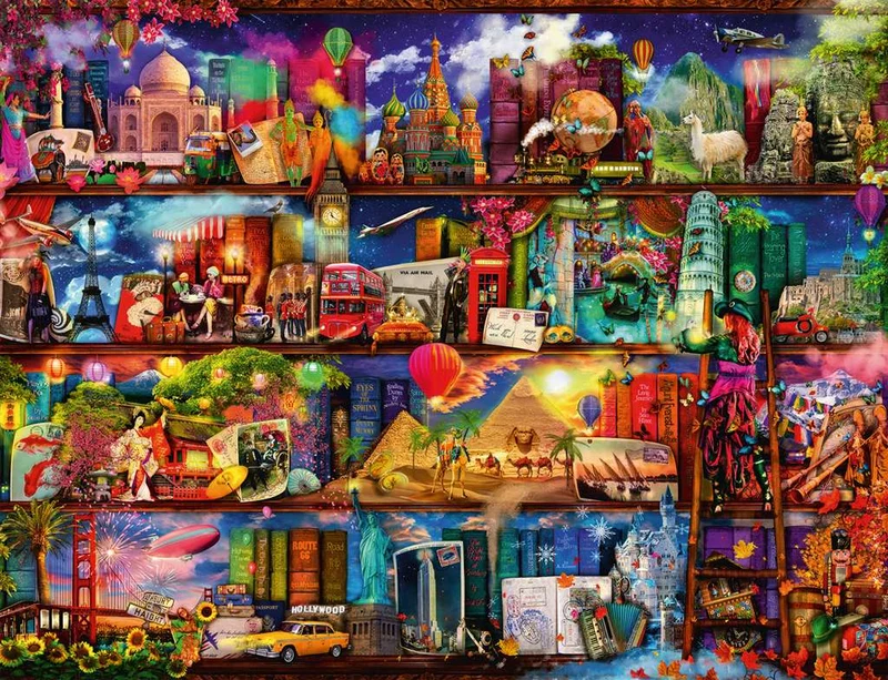 PFG Ravensburger World of Books, Aimee Stewart (2000pcs) (Usage/Used - PUZZLES FOR GOOD)