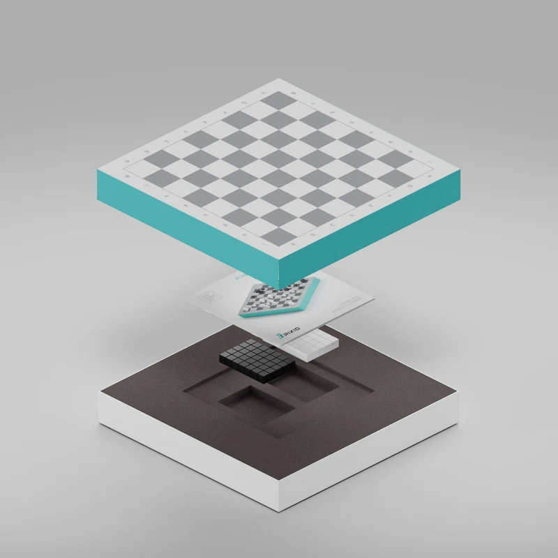 Magnetische Bausteine Schach