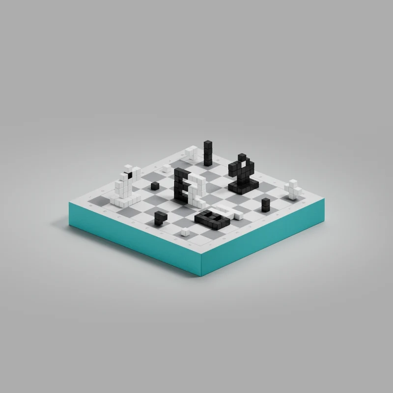 Magnetische Bausteine Schach