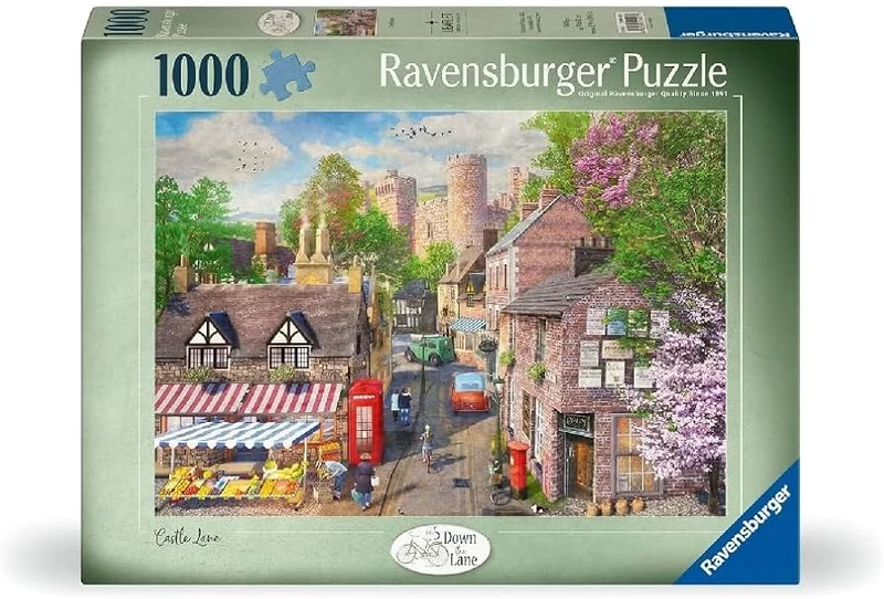 PFG Ravensburger No. 5 Down The Lane - Castle Lane (1000pcs) (Usage/Used - PUZZLES FOR GOOD)