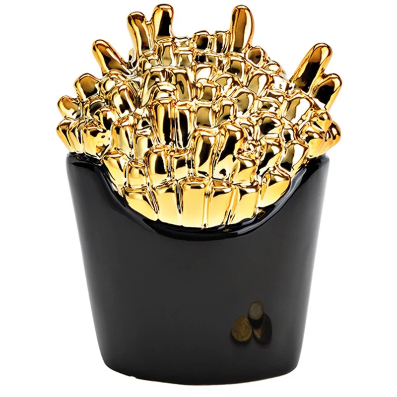 Spardose Goldene Pommes Frites