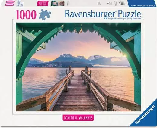 Ravensburger Beautiful Walkways - Romantic Footbridge at Lac d'Annecy (1000pcs)