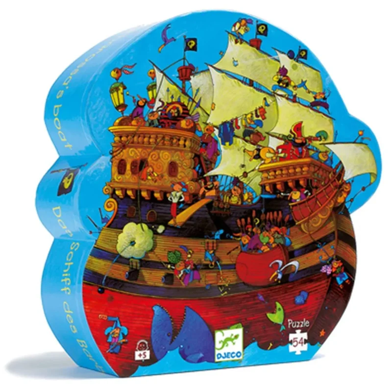 Djeco - Puzzle Barbarossas Schiff - 54 Teile