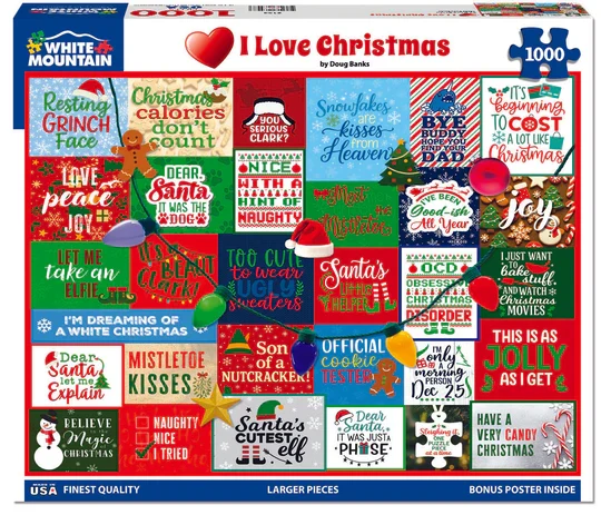 PFG I Love Christmas, Doug Banks (1000pcs) (Usage/Used - PUZZLES FOR GOOD)