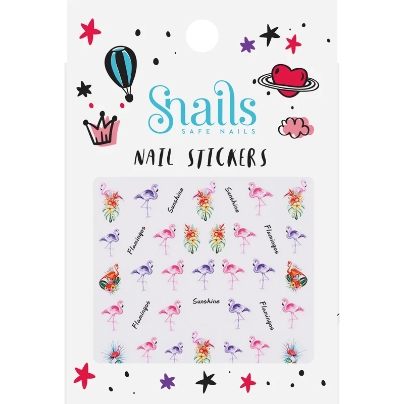 Nagelsticker Kinder - Flamingos