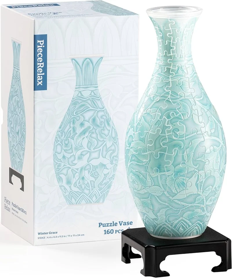 3D Puzzle Vase - Winter Grace
