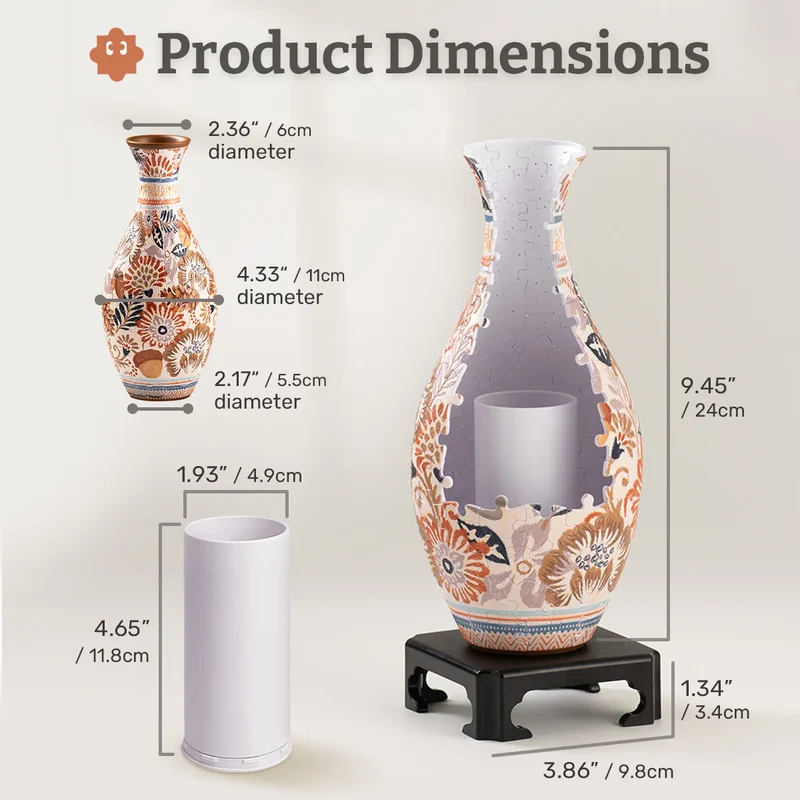 3D Puzzle Vase - Autumn Abundance