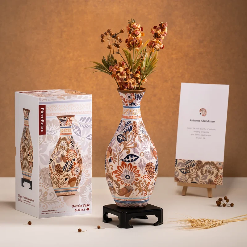 3D Puzzle Vase - Autumn Abundance