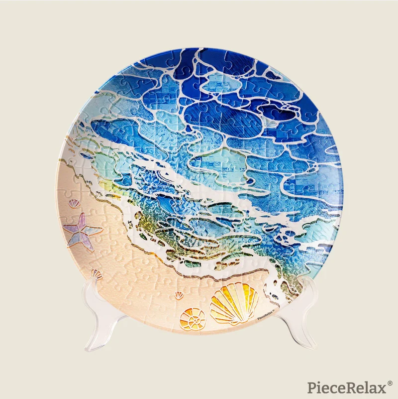 3D Puzzle Plate - Shells and the Sea