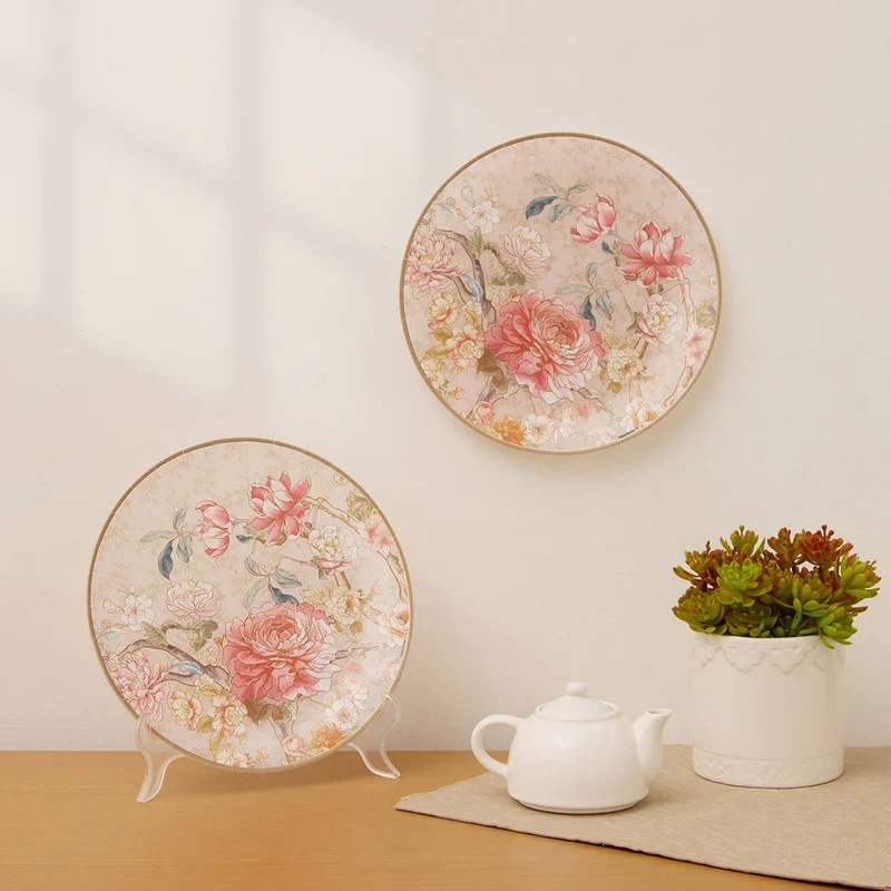 3D Puzzle Plate - Peony Blossom Elegance