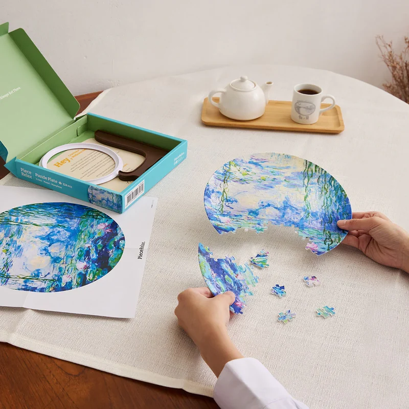 3D Puzzle Plate - Nympheas, Monet
