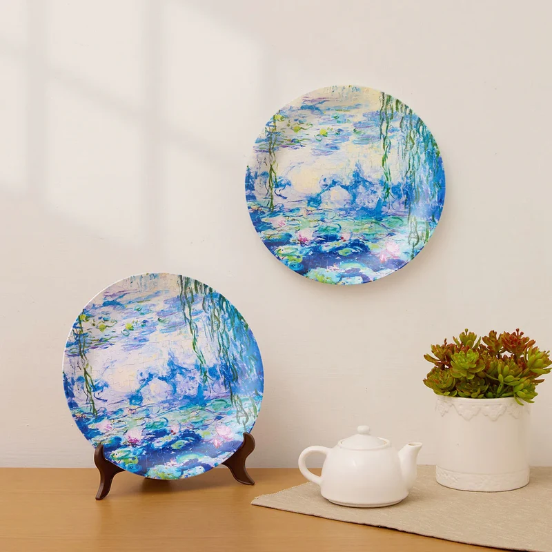 3D Puzzle Plate - Nympheas, Monet