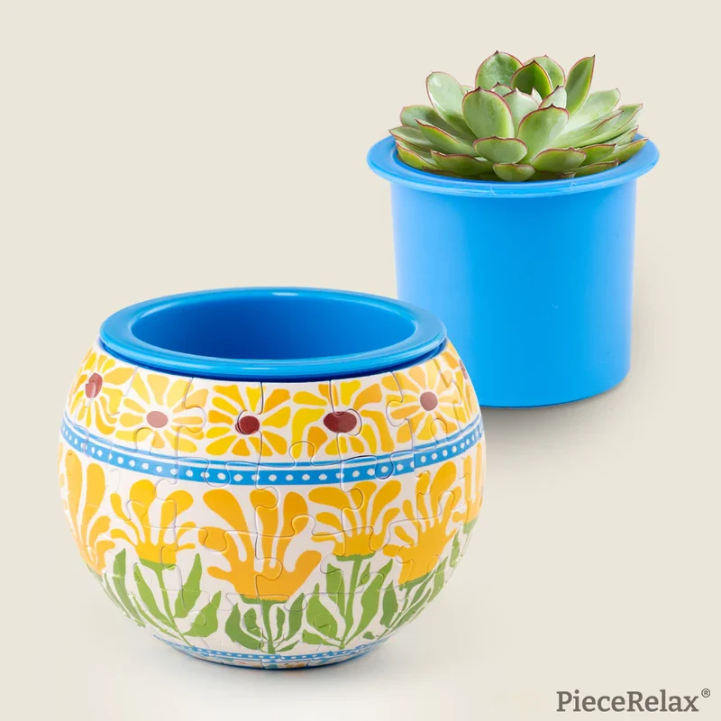 3D Puzzle Planter - Summer Blossoms