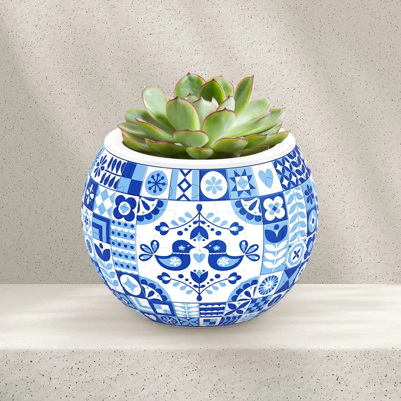 3D Puzzle Planter - Danish Folklore