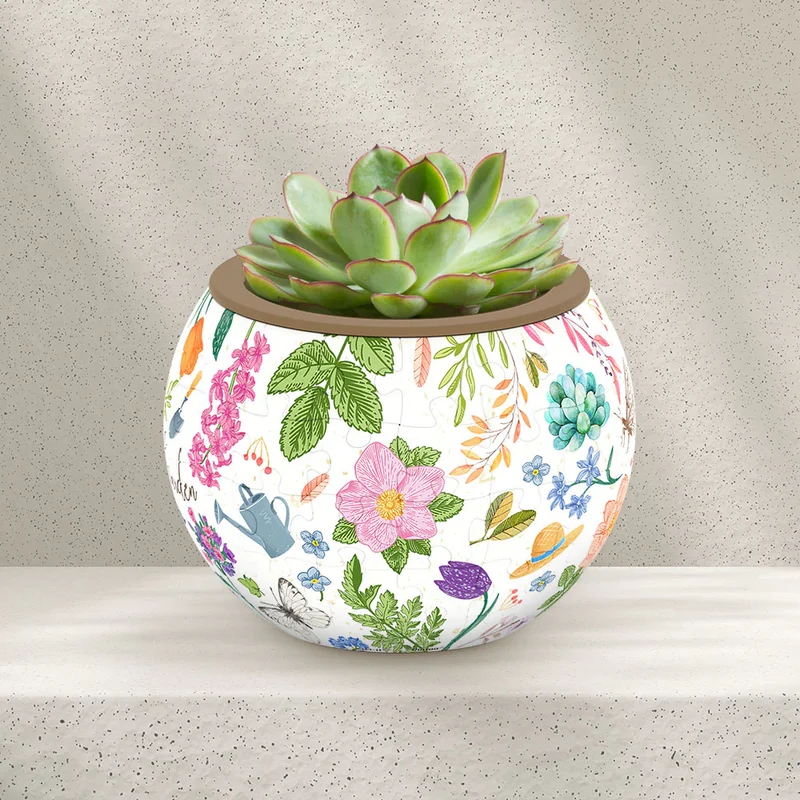 3D Puzzle Planter - Little Garden
