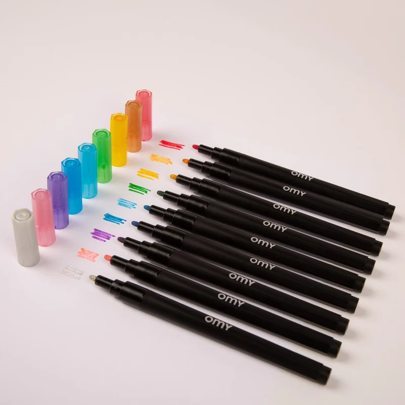 Marker - Glitter 9 Stk.