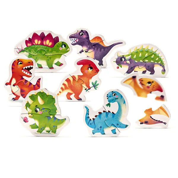 Puzzlika - 8-in-1 Happy Dinosaurs