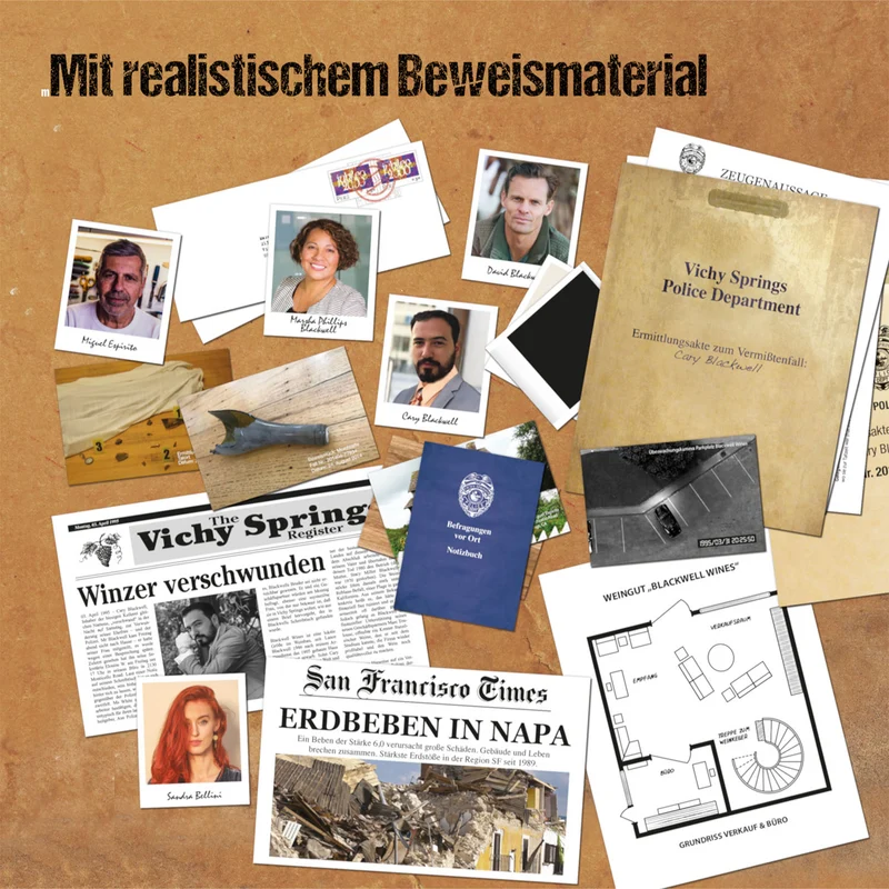 Murder Mystery Case File Der Tote im Weinkeller