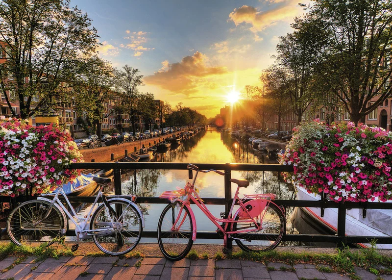 PFG Ravensburger Bicycles in Amsterdam (1000pcs) (Usage/Used - PUZZLES FOR GOOD)