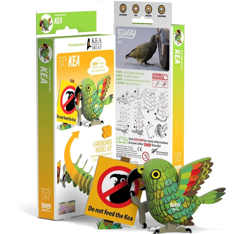 Öko-Puzzle 3D – Kea-Papagei