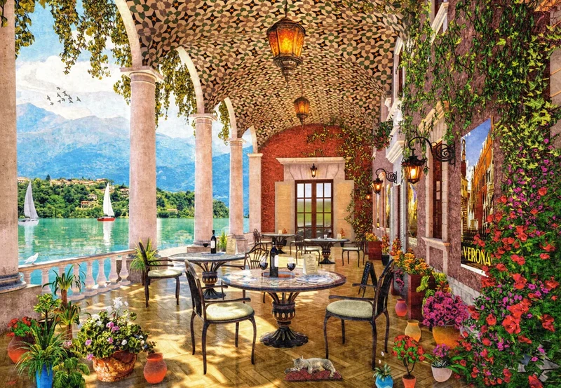 PFG Lakeside Terrace (1500pcs) (Usage/Used - PUZZLES FOR GOOD)