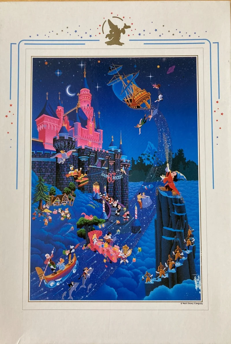 DMG RARE - Disney Happy 60th Mickey, Melanie Taylor-Kent (1000pcs) (BOX HAS DAMAGE)