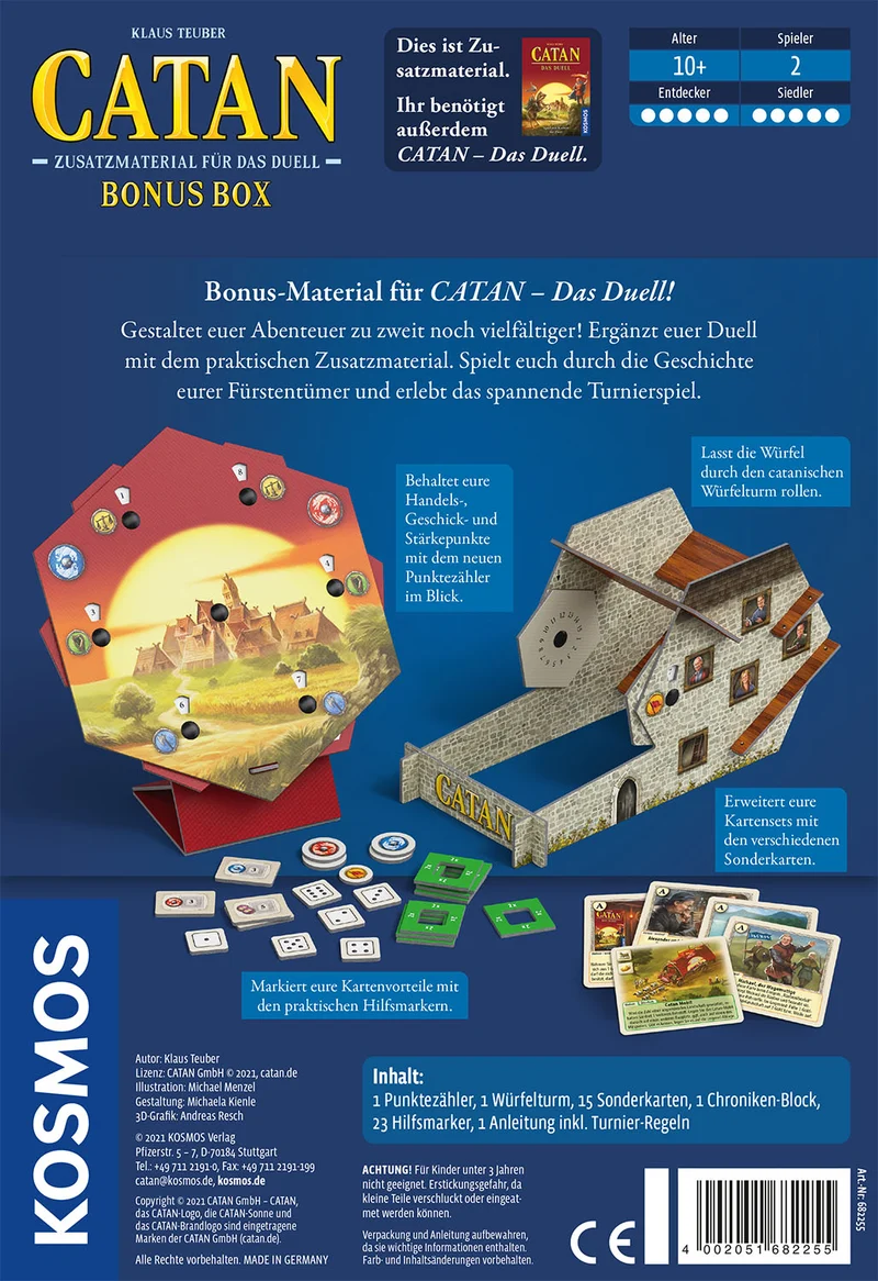 CATAN - Zusatzmaterial für Das Duell - Bonus Box