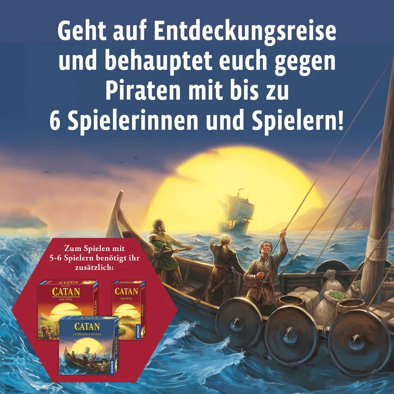 CATAN - Ergänzung 5-6 Spieler - Entdecker & Piraten