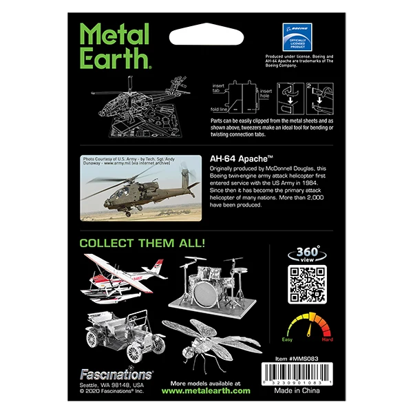 Metal Earth® - AH-64 Apache