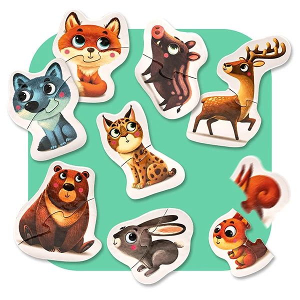 Puzzlika - 8-in-1 Mountain Animals